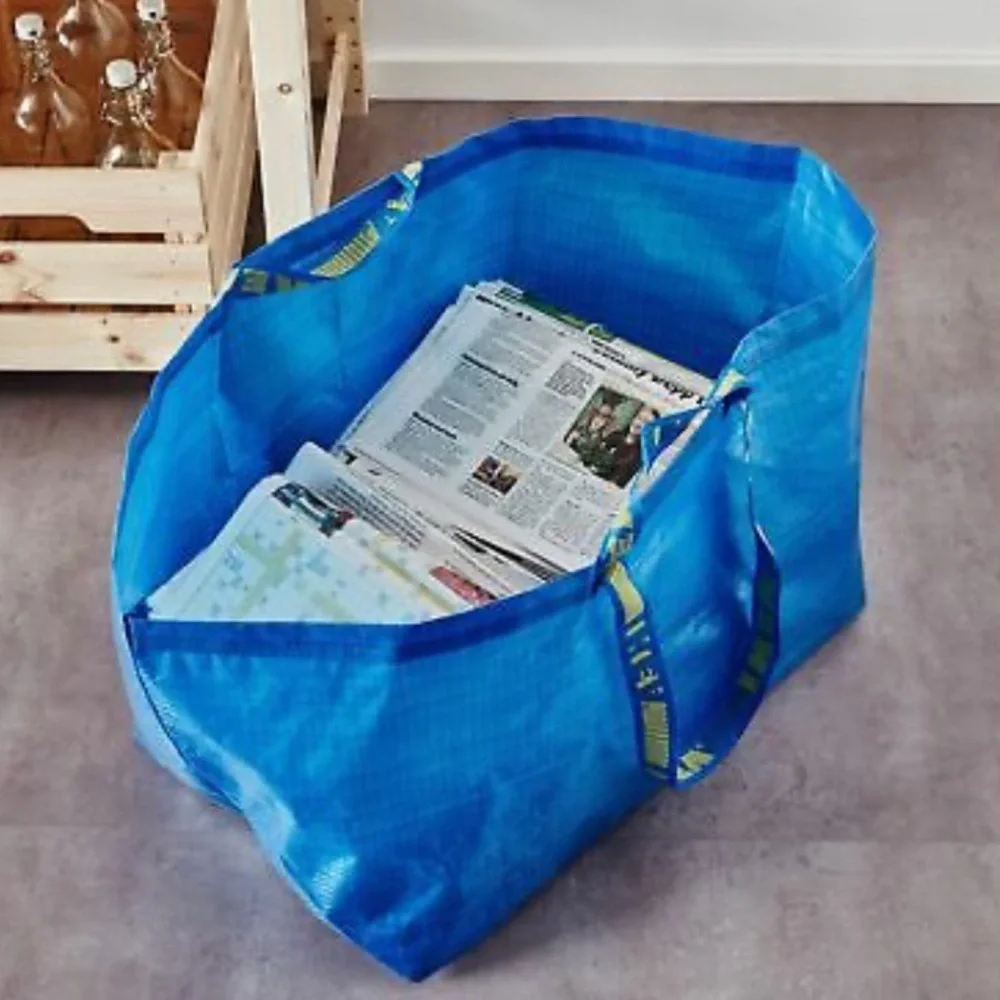 BUNDLE ADD ON: One (1) Single IKEA Frakta Large 19 Gallon Blue Tote Carrying Bag